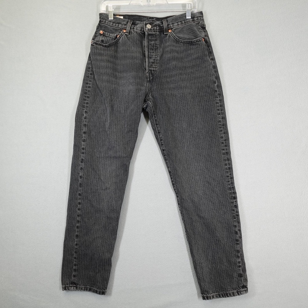 Levi's 501 Jeans Women 29 Black Straight Leg Denim Casual Classic